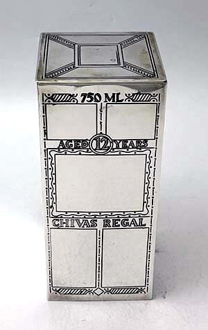 Italian 800 silver Chivas Regal bottle container